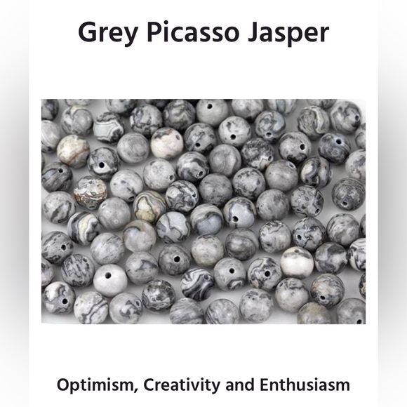 Unlisted Item - Grey Picasso Jasper - Picture 1 of 1